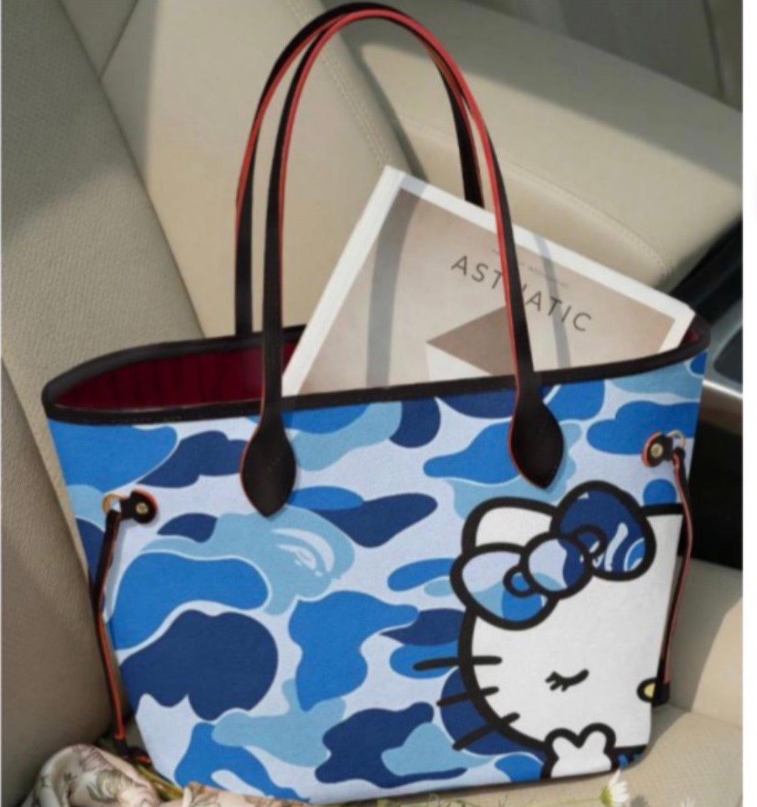 Blue Camo HK Tote